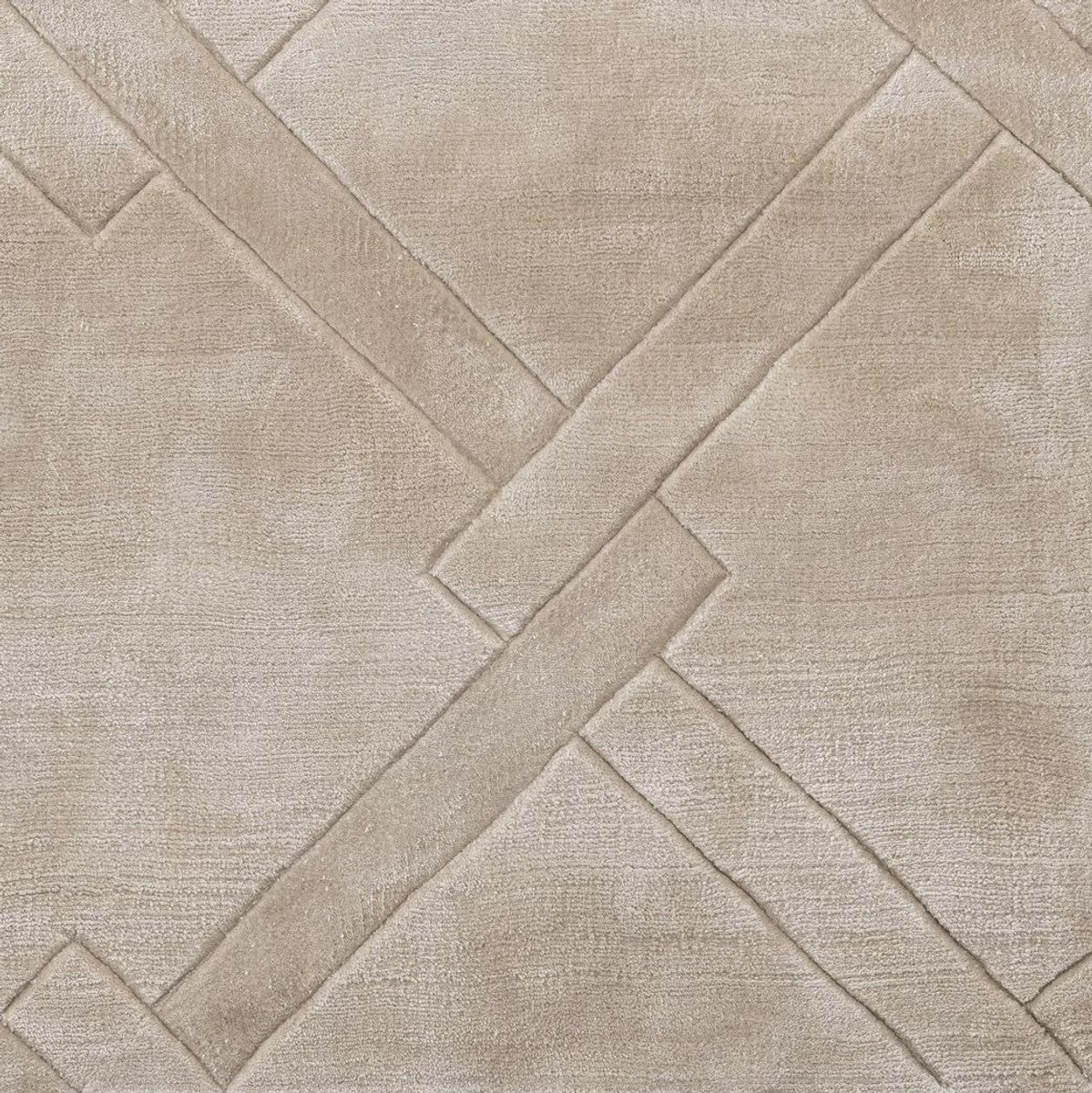 Luxury viscose carpet silver-sand colors 300 x 400 cm - hand-woven living room & hotel carpet - living room decoration accessories - luxury collection