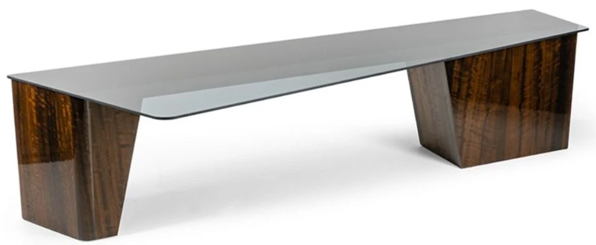 Luxury Coffee Table Set Brown - 2 Rectangular Living Room Tables - Luxury Living Room Furniture