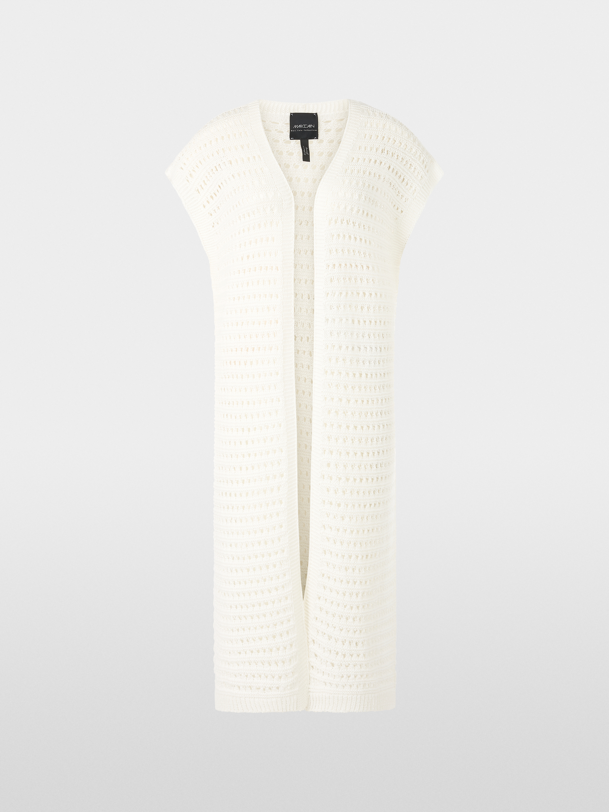 Marc-Cain Ajour-Strickweste „Rethink Together“.