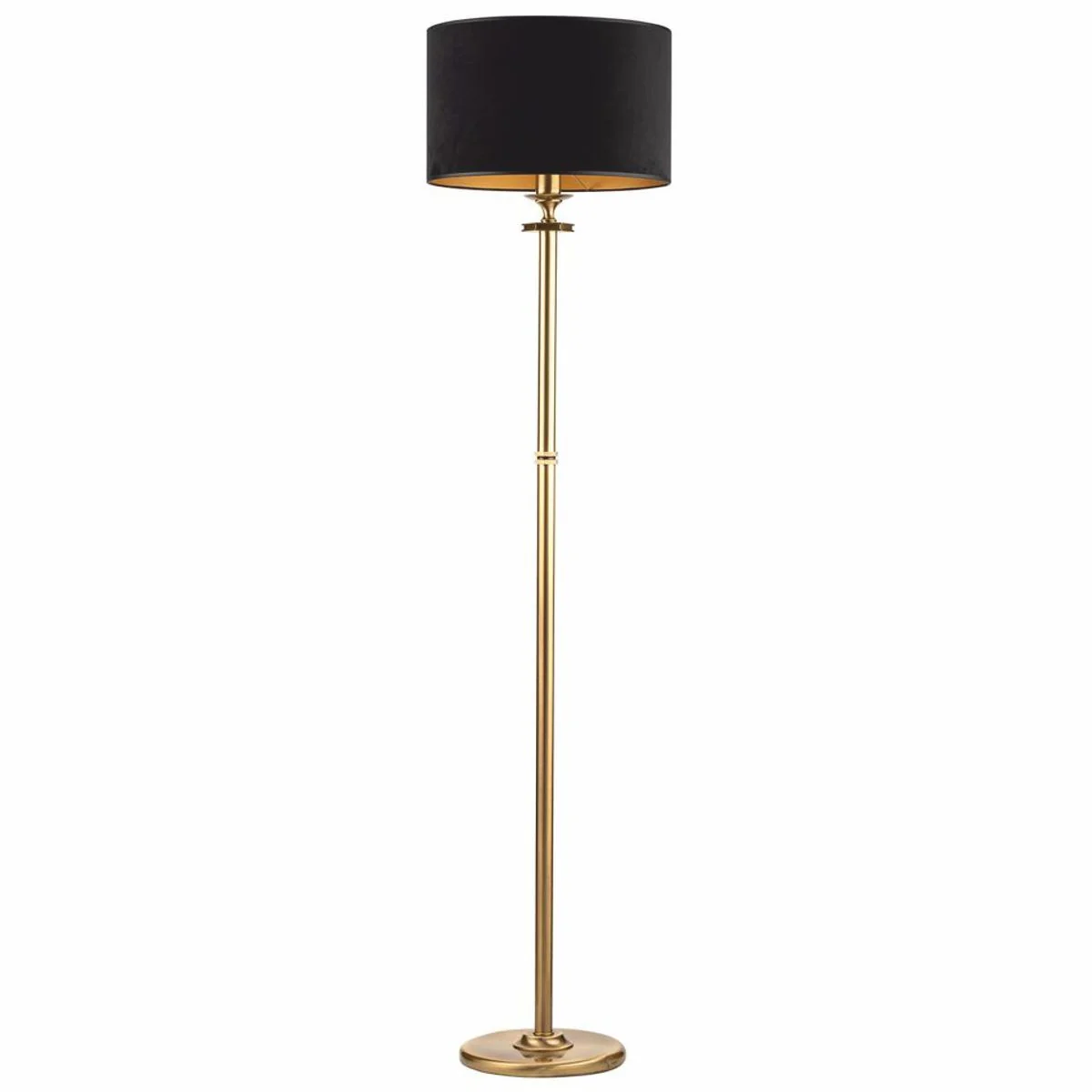 Luxury Baroque floor lamp brass with patina / black H. 172 cm - Baroque style floor lamps