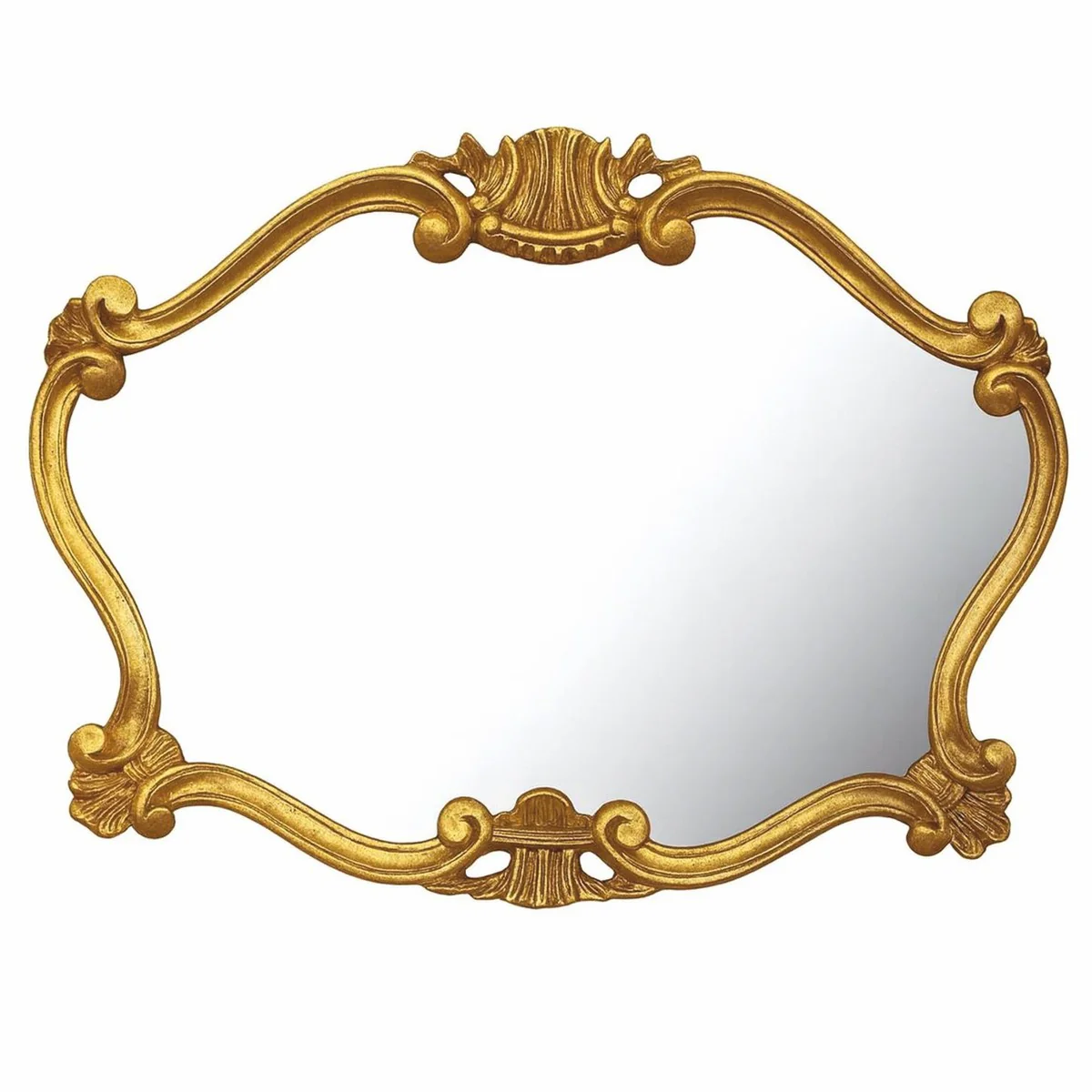 Luxus Barock Spiegel Gold 92 cm - Barock Möbel - Made in Italy