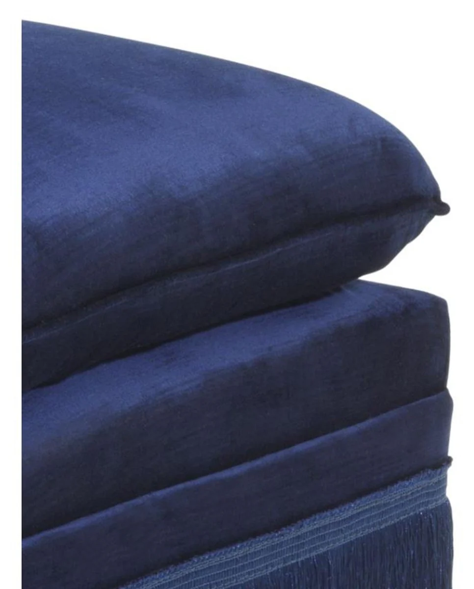 Luxus Designer Sessel Blau 55 x 74 x H. 74 cm - Limited Edition