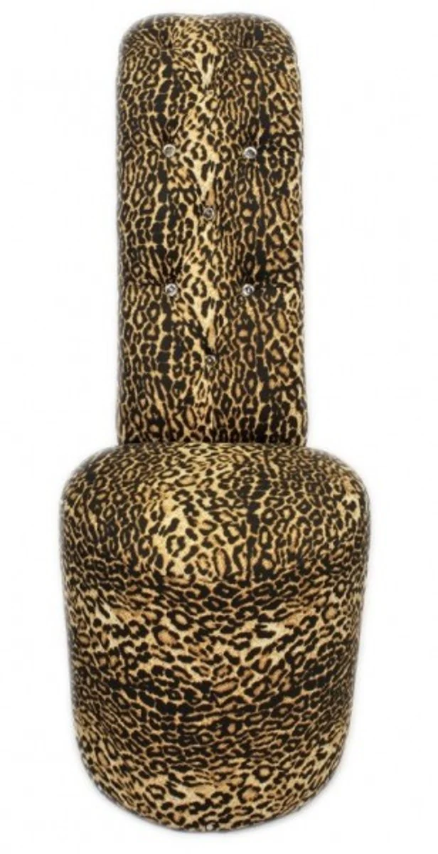 High heel armchair shoe armchair with decorative stones leopard - designer armchair - club furniture chair