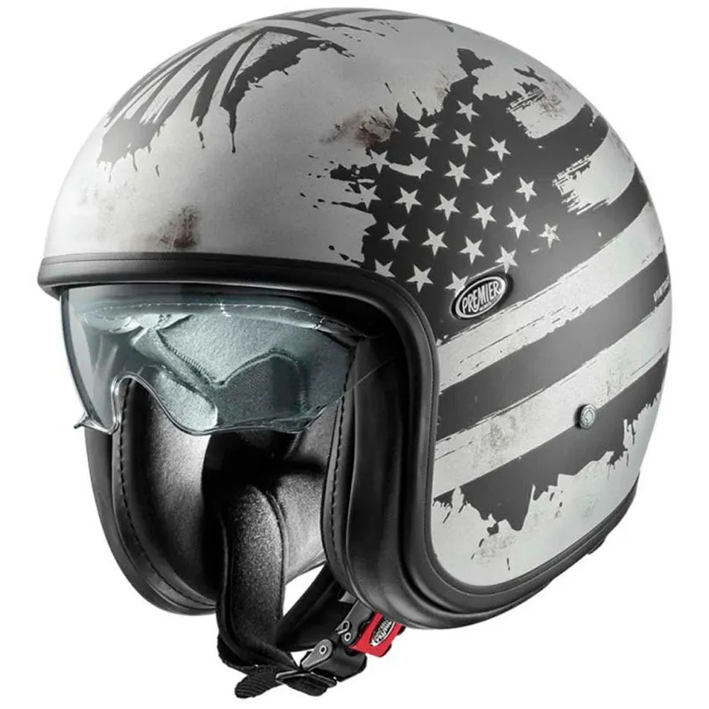 CASCO JET PREMIER VINTAGE NT OLD STYLE - GRIS / NEGRO