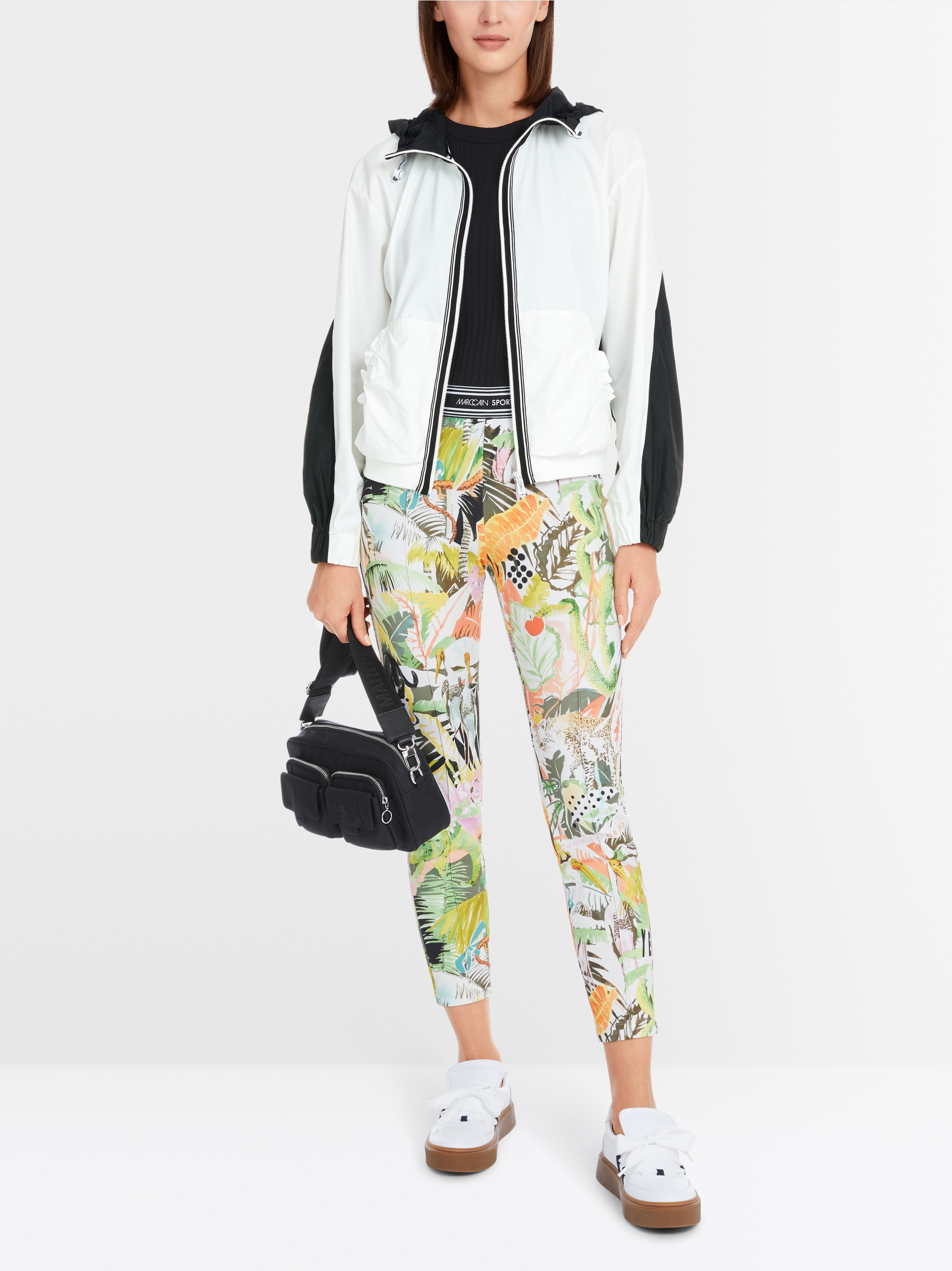 Marc-Cain Sportliche Jacke mit Kapuze und Reißverschluss