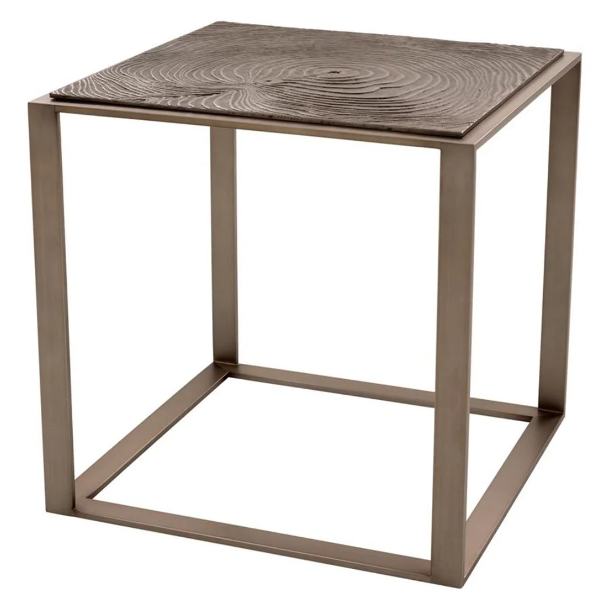 Luxury side table pink bronze 56 x 56 x H. 55.5 cm - Hotel Furniture