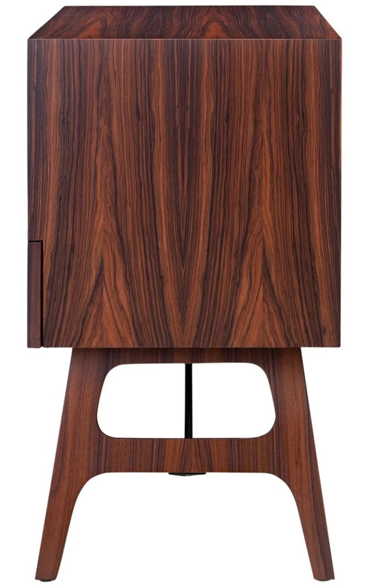 Luxury rosewood bedside table with drawer brown 50 x 40 x H. 70 cm - Bedroom furniture