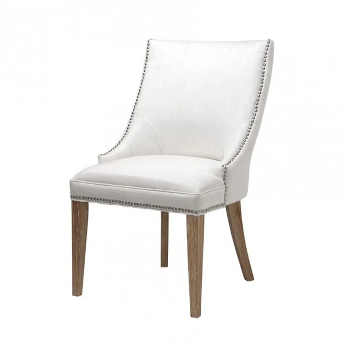 Luxury Birch Wood Dining Chair Ivory - Luxury Hotel Furniture