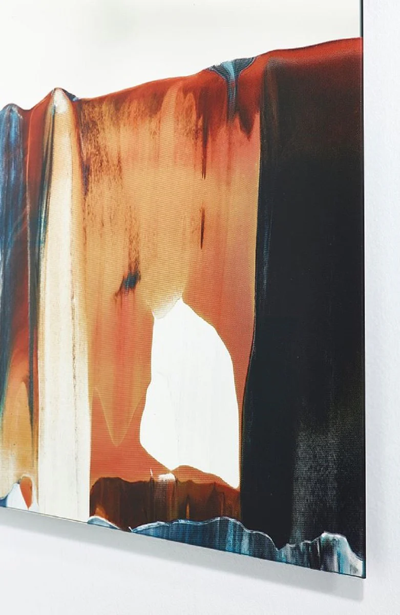 Luxus Wandspiegel Mehrfarbig 80 x 2,5 x H. 120 cm - Rechteckiger Wohnzimmer Spiegel - Schlafzimmer Spiegel - Badezimmer Spiegel - Garderoben Spiegel - Luxus Kollektion