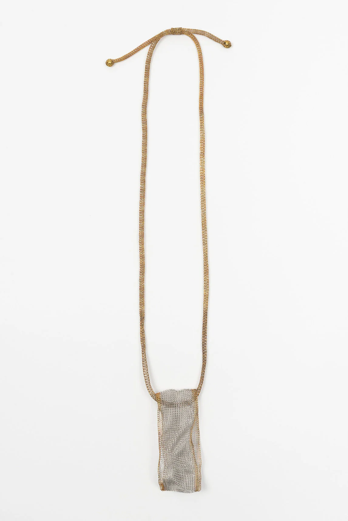 Rivera-Spain Aura Halskette Gold- und Silbermetallic-Geflecht