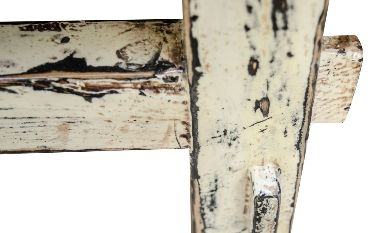 Country house style coffee table antique style white 140 x 54 x H. 43 cm - country house style living room furniture