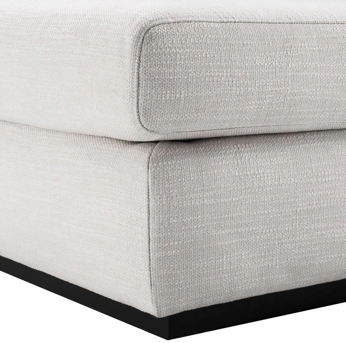 Luxury living room sofa white / black 265 x 151 x H. 90 cm - Couch with 7 cushions - Luxury living room furniture