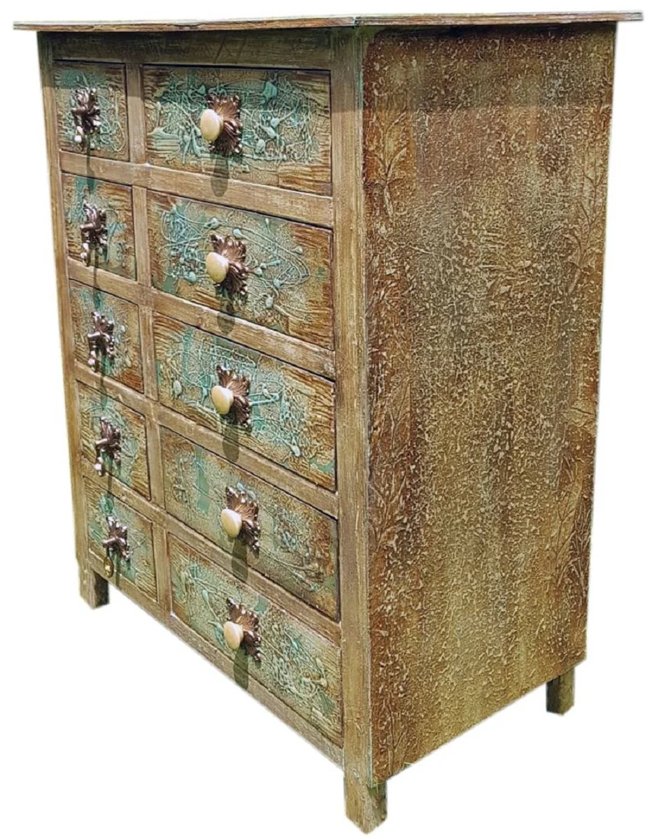 Baroque mirror antique gold 160 x H. 85 cm - wall mirror furniture