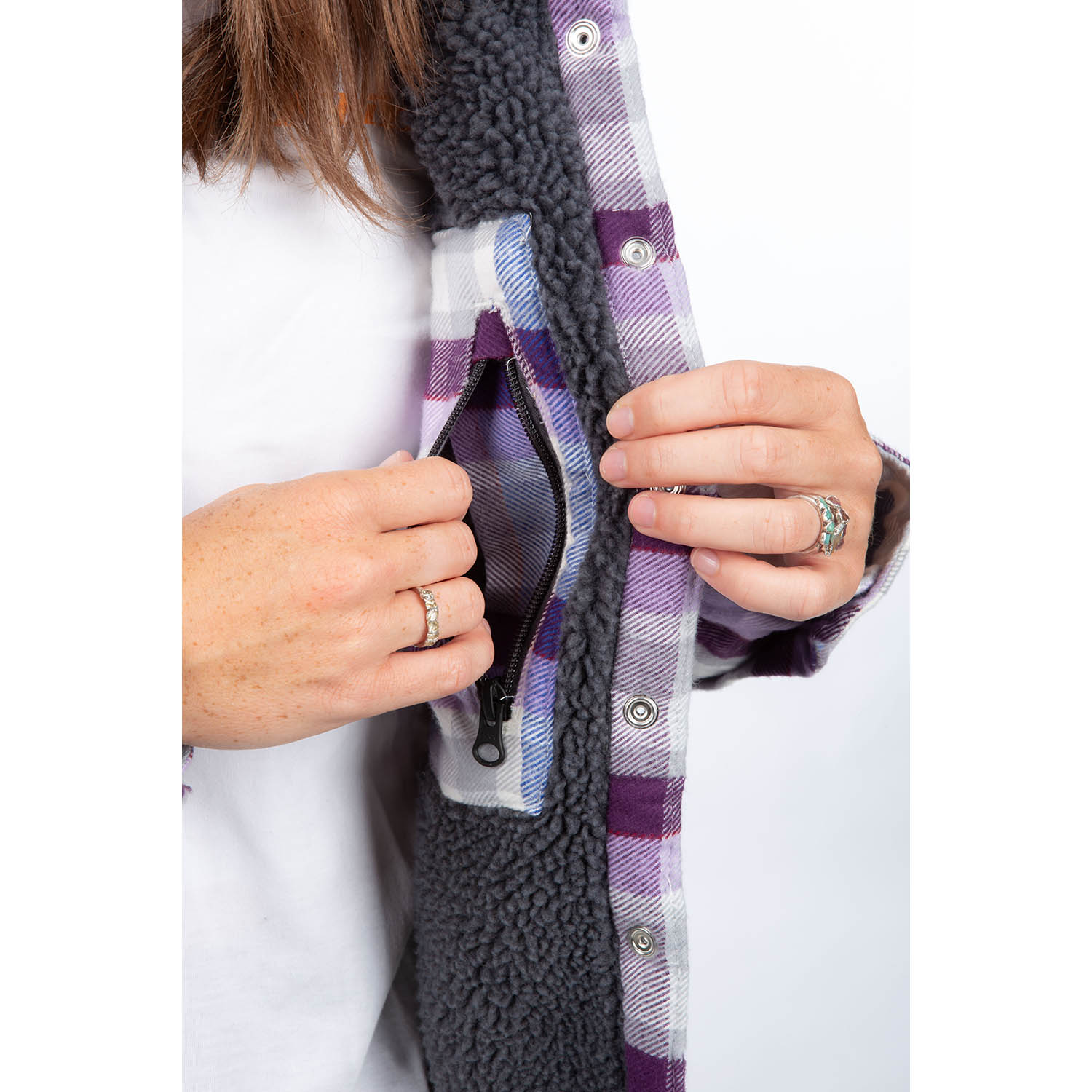 Big Sky Fleece Lineed Flannel Hoodie