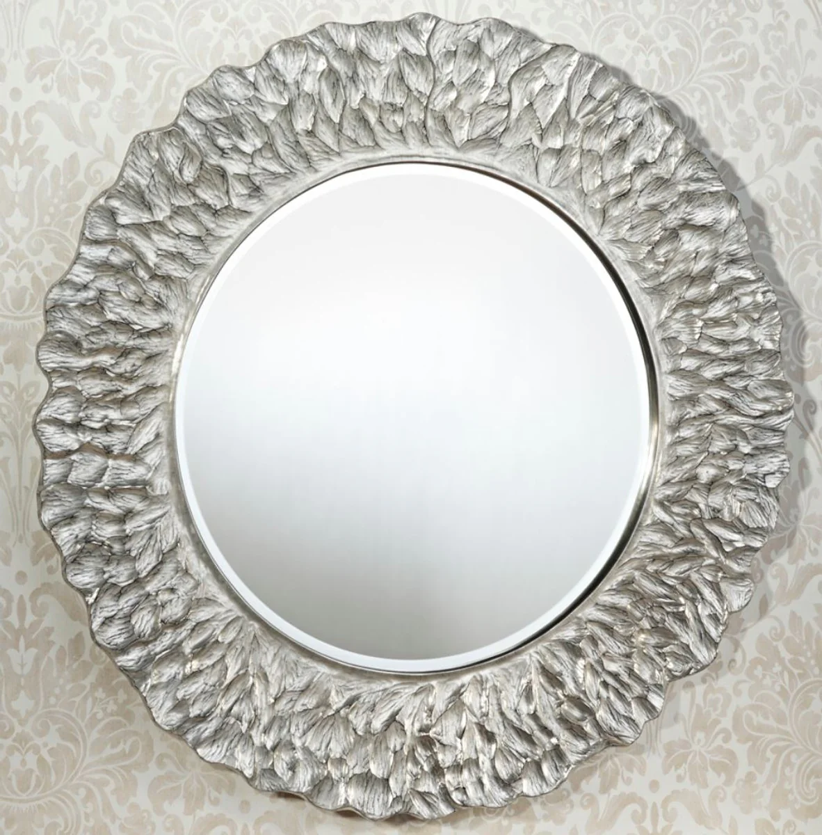 Hotel / Restaurant Mirror Silver Ø 110 cm - Luxury Quality