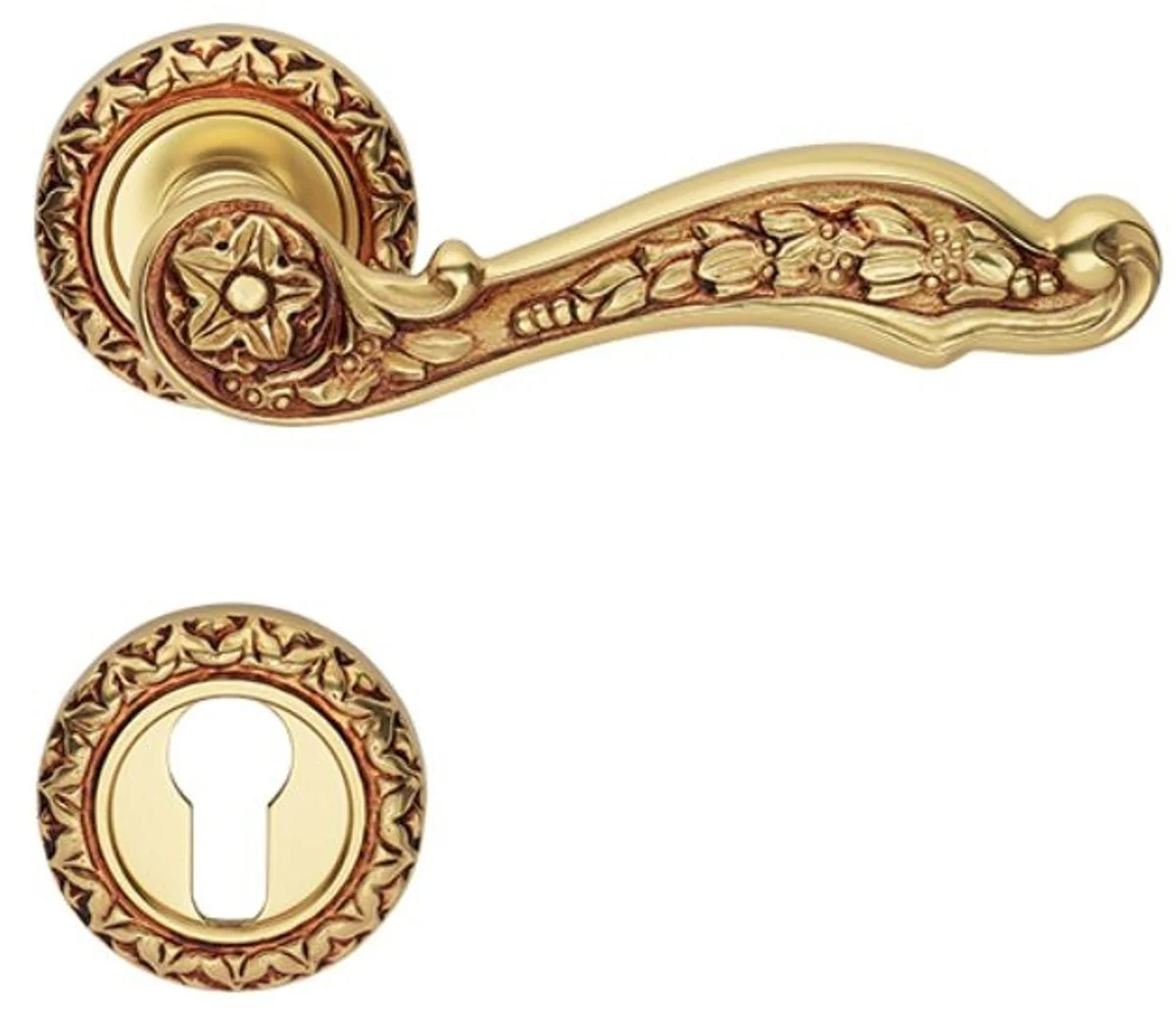 Art Nouveau door handle set French gold 15.5 x H. 5.5 cm - Baroque & Art Nouveau accessories