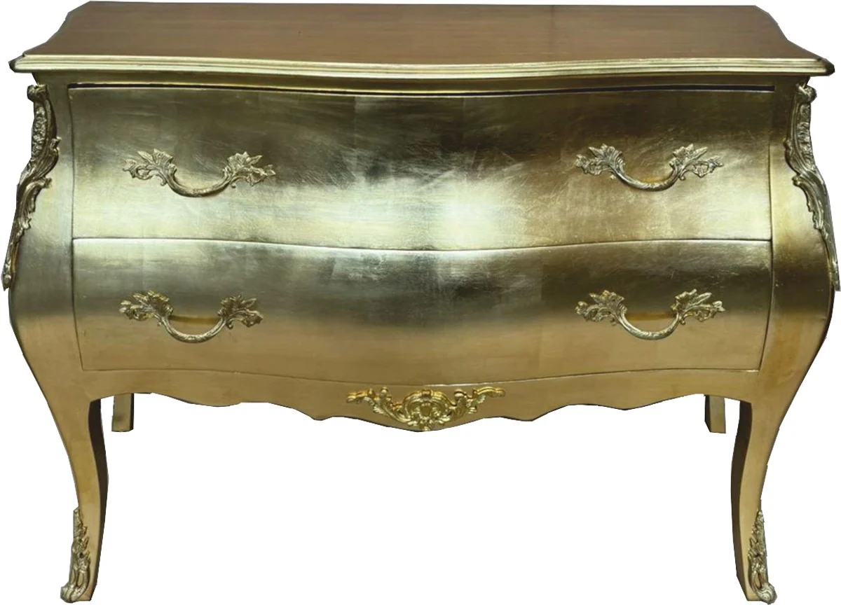 Baroque chest of drawers with 2 drawers gold - Baroque furniture