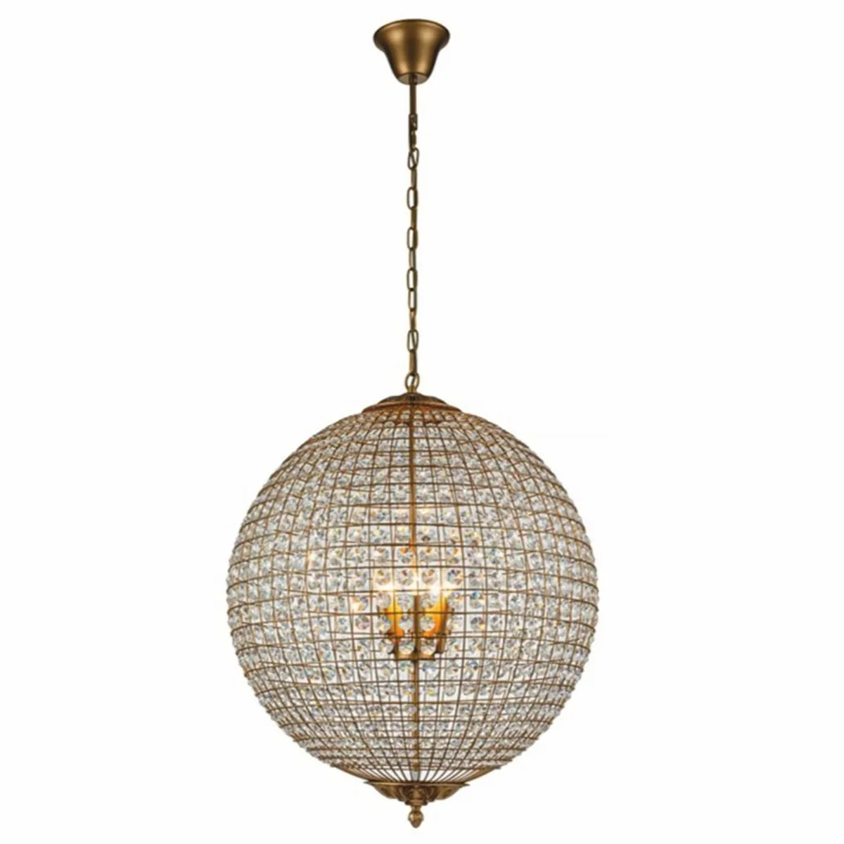 Baroque crystal chandelier gold Ø 61 x H. 80 cm - Baroque lights