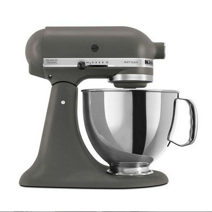Artisan 5 Qt. 10-Speed Imperial Grey Stand Mixer mit Flat Beater, 6-Wire Whip und Dough Hook Attachments