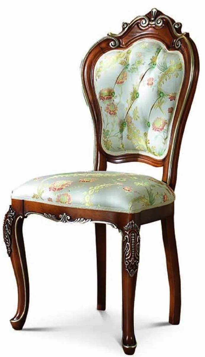 Luxury Baroque Dining Room Chair Colorful / Brown / Gold - Baroque Furniture - Made in Italy