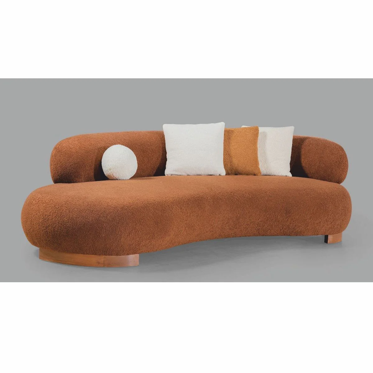 Luxury Sofa Brown 255 cm - Living Room & Hotel Furniture