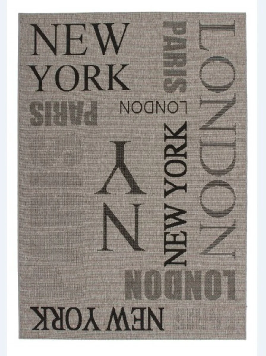 Design Teppich Silber - Designer Teppich