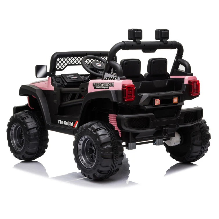 Ride On Truck Dual Drive 12V 4,5A.H mit 2,4G Fernbedienung Geländewagen Pink