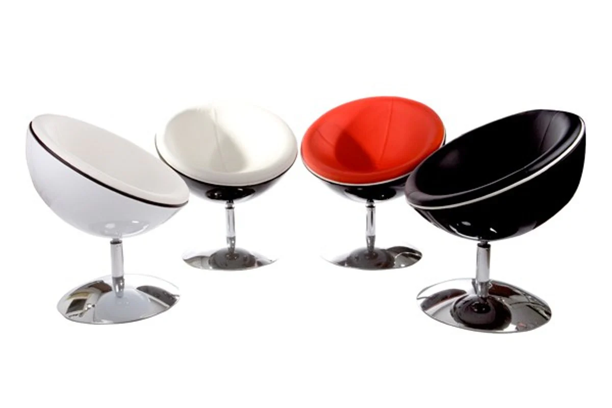 Designer swivel chair, white/high gloss white lounge chair - modern chair