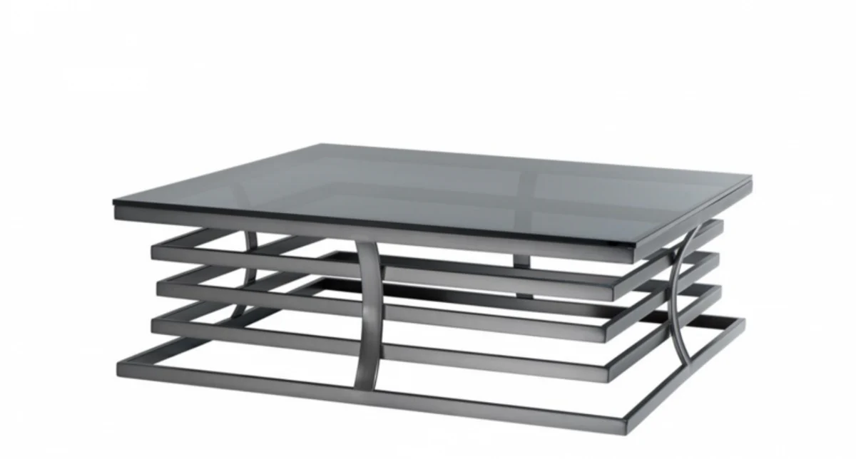 Art Deco Luxury Designer Coffee Table Bronze - Living Room Salon Table - Luxury Quality