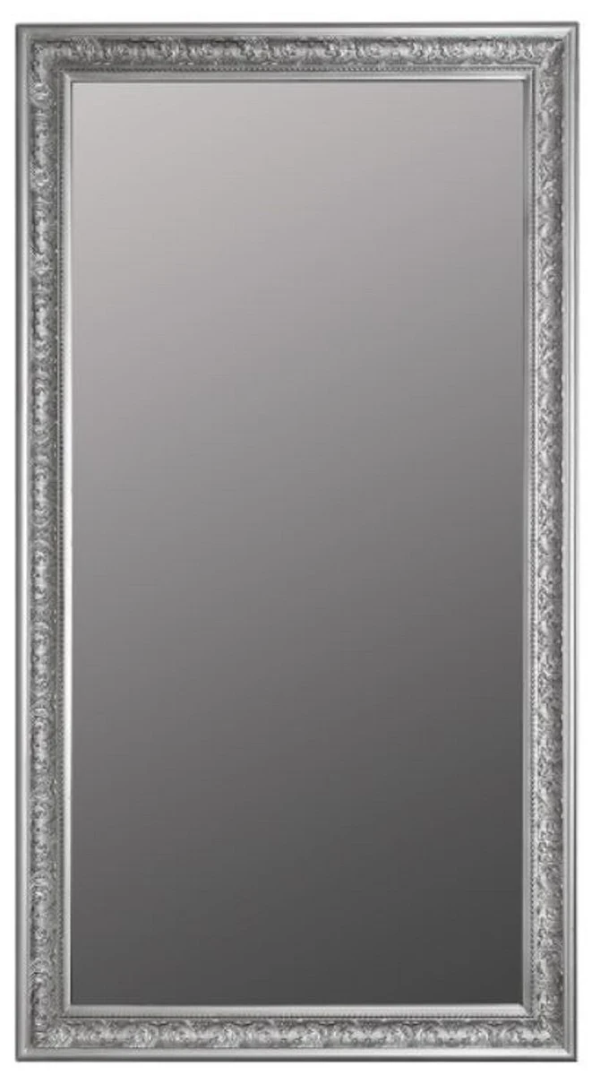 Baroque mirror silver 72 x H. 132 cm - Handmade baroque wall mirror