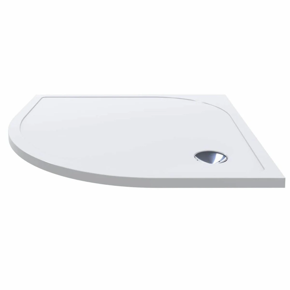 Luxury shower tray high gloss white 89.5 cm - bathroom interior