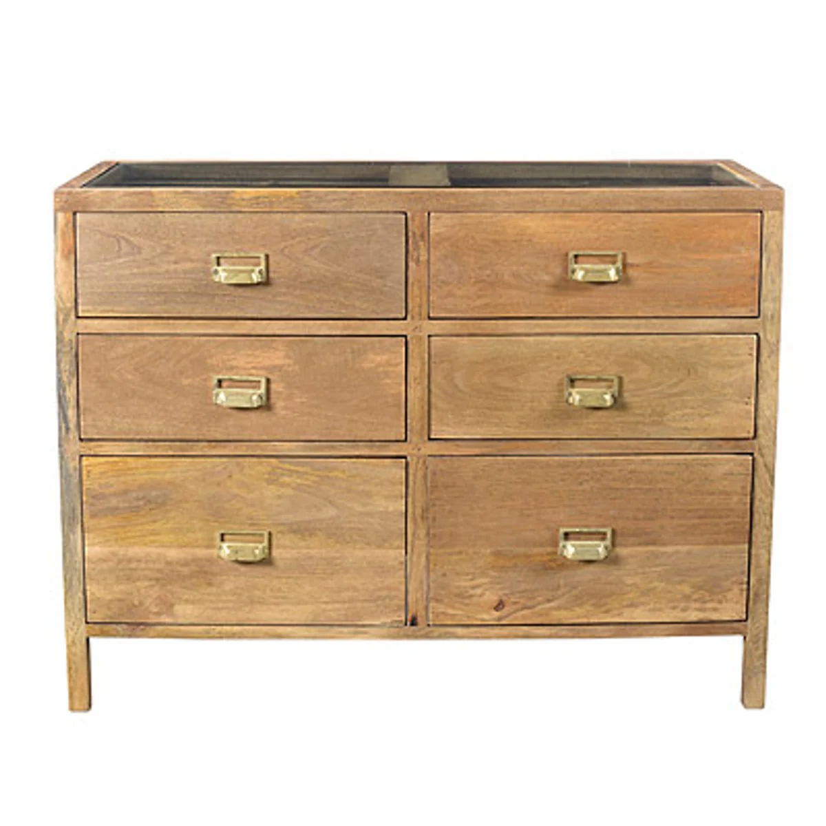 Designer drawer cabinet natural 99 x 40.5 x H.76 cm - chest of drawers - handmade from solid wood!