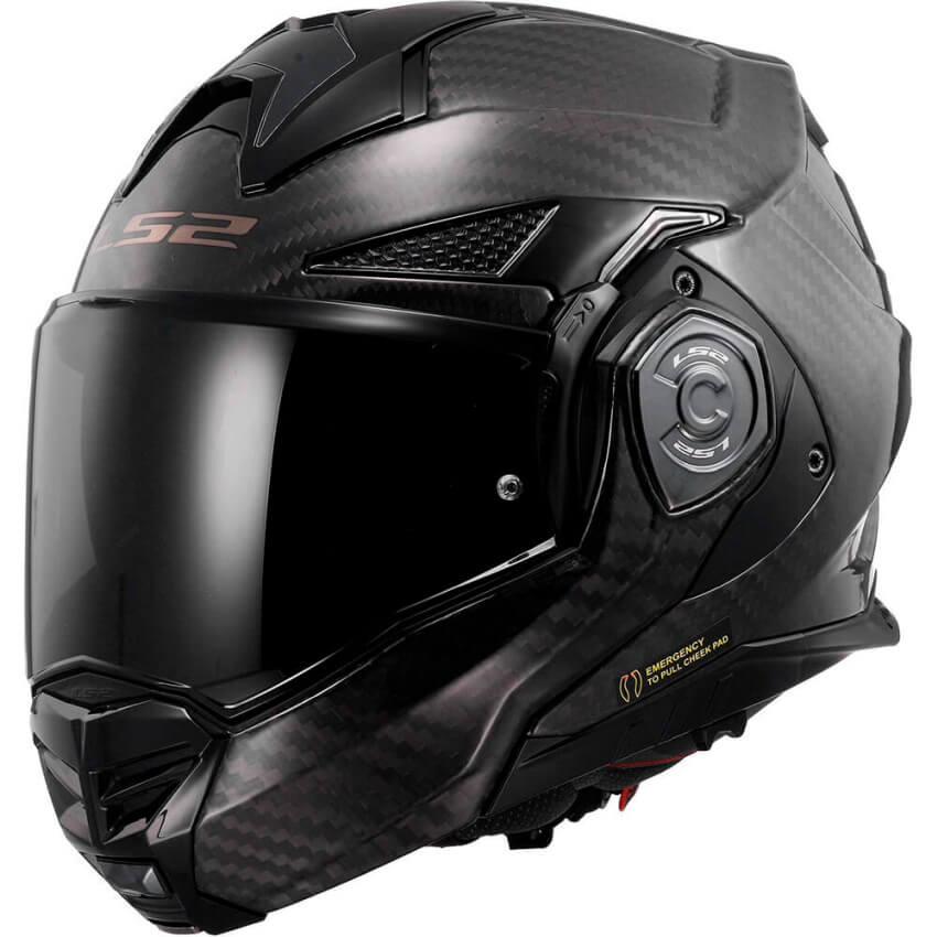 CASCO MODULAR LS2 FF901 ADVANT X CARBON - NEGRO MATE