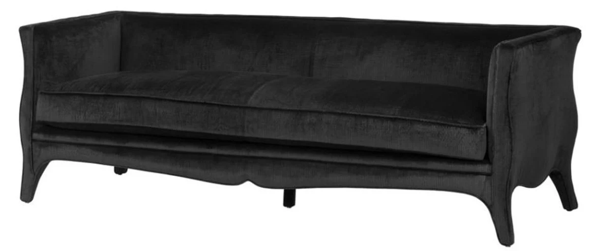 Luxury sofa black 225 x 79 x H. 75 cm - Hotel Furniture