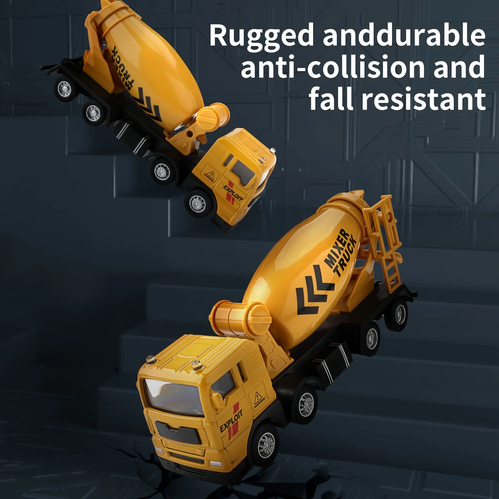 Aufregendes Baggerset aus Legierung für Kinder: Spaß beim Graben, Mischen und Entladen!