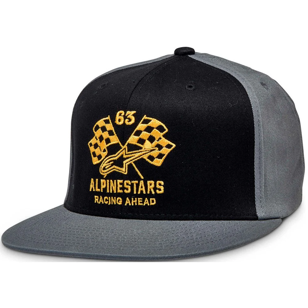 GORRA ALPINESTARS DOUBLE CHECK FLATBILL BLANCO / NEGRO