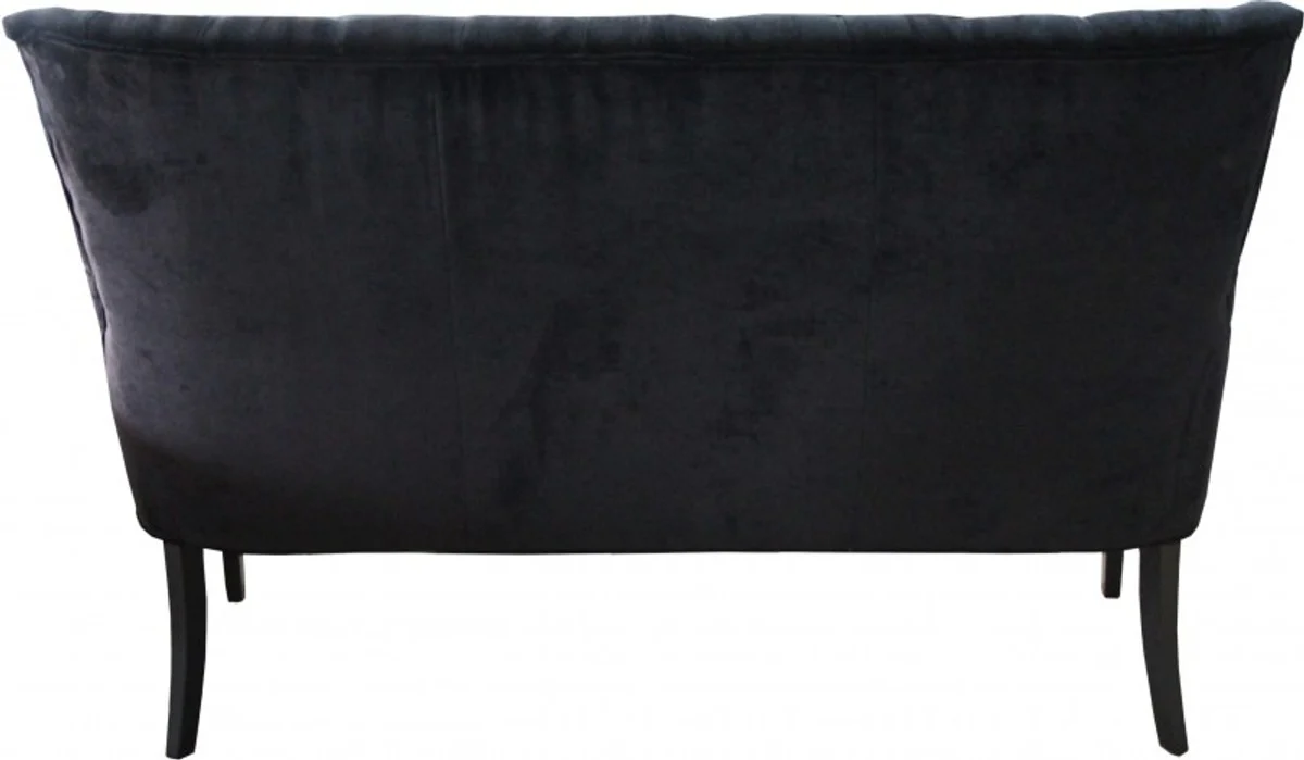 Chesterfield bench / sofa black dining room bench W 155 cm, H 108 cm, D 70 cm