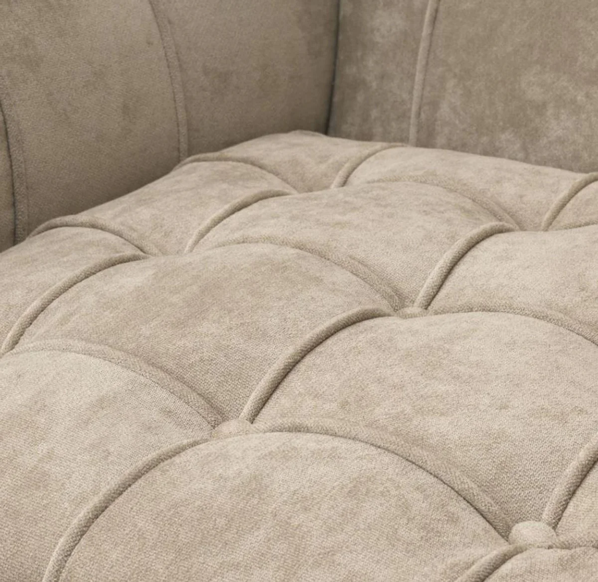 Luxus Sessel Greige 94 x 82 x H. 77 cm - Hotel Kollektion