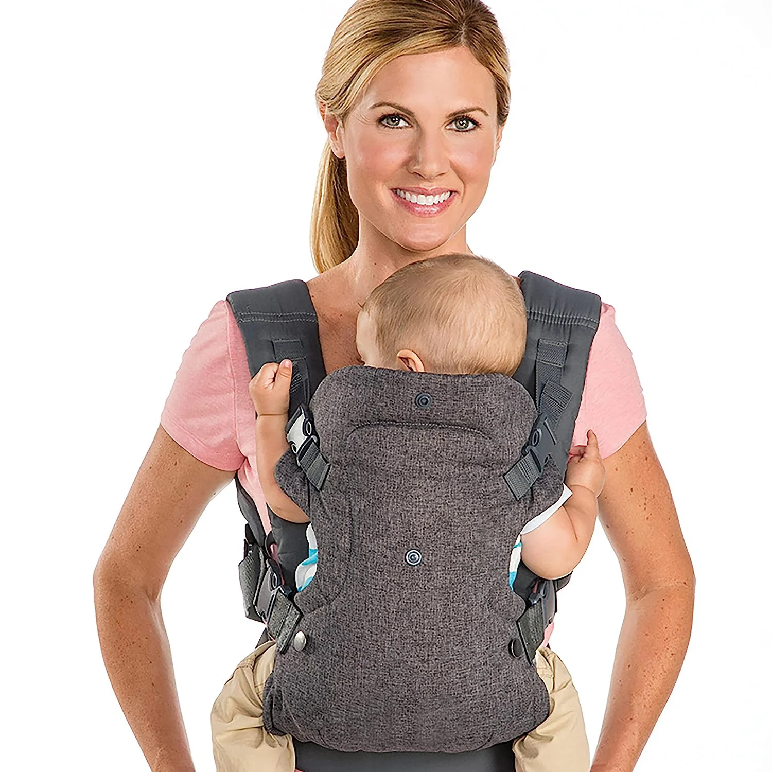 Fortschrittliche 4-in-1-Trage – Ergonomisch, umwandelbar, mit der Vorderseite nach innen und nach außen gerichtet, auf der Vorder- und Rückseite für Neugeborene und ältere Babys mit einem Gewicht von 3,6 bis 15,6 kg