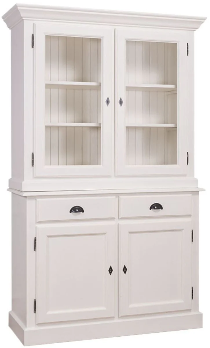 Country house style kitchen cabinet white 128 x 45 x H. 200 cm - country house style kitchen furniture