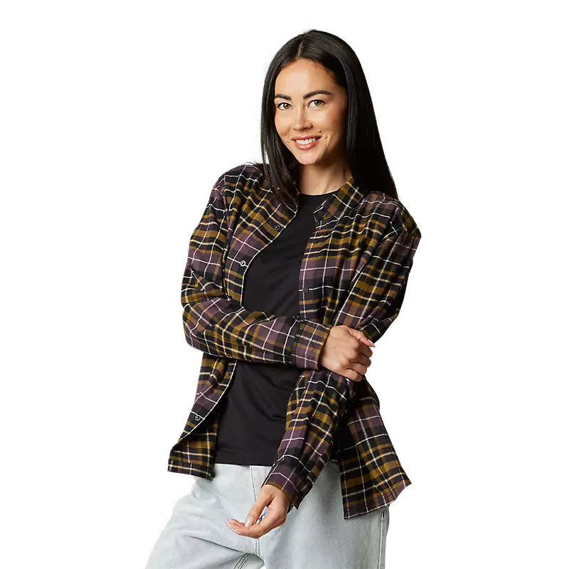 Damen Foxlover Stretch Flannel Hemd