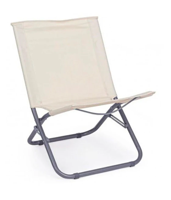 SPIAGGINA OXFORD CREME KLAPPBARER MEERESSTÜHL CAMPING 281048