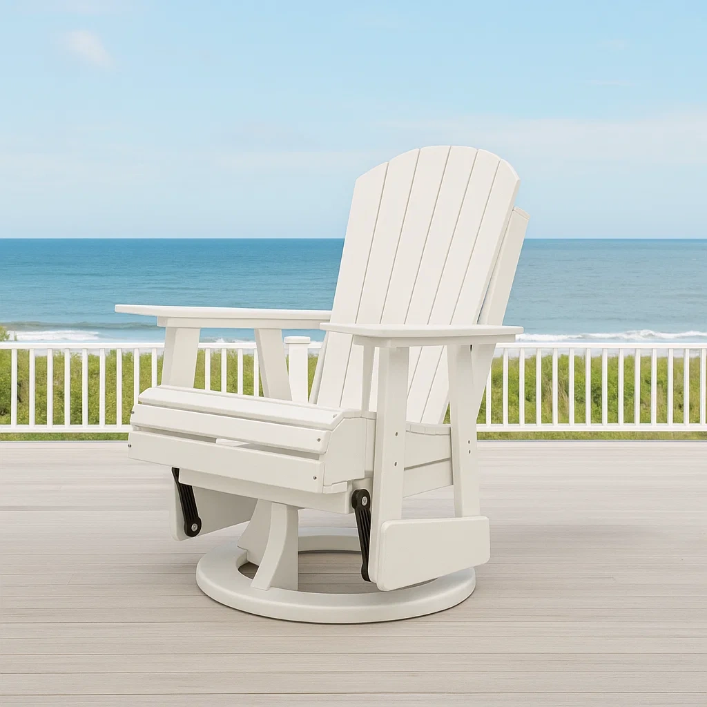 Adirondack-Stuhl, weiß, Kunststoff, für den Garten, 78 x 78 x 106 cm