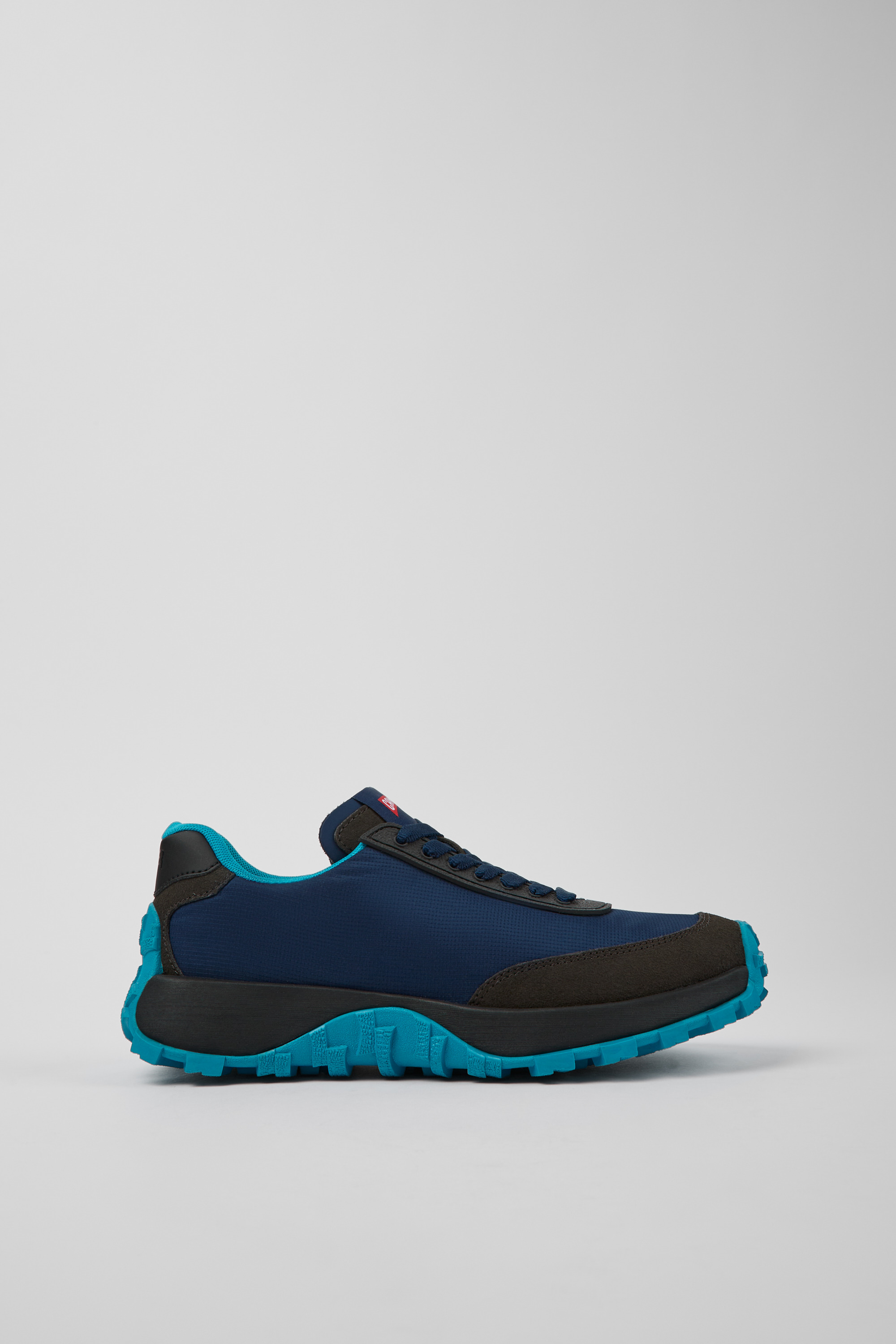 Drift Trail VIBRAM - Blau recyceltes PET und Nubuck Turnschuhe für Damen