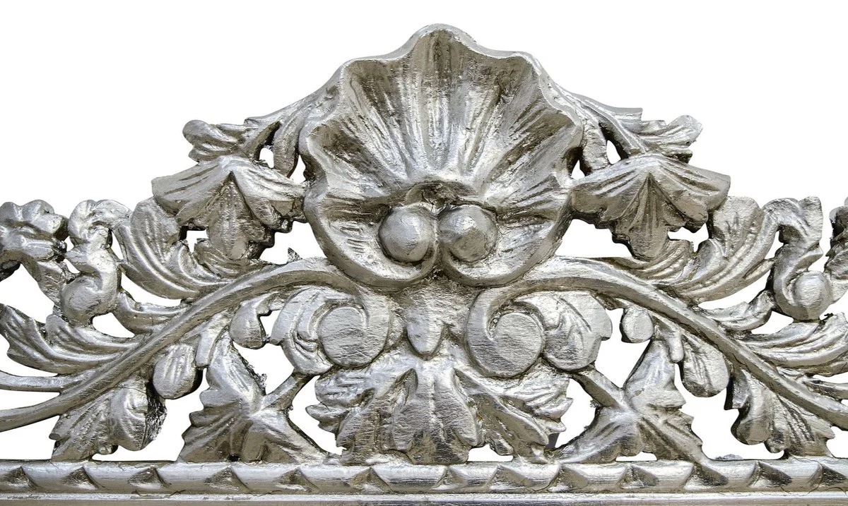 Baroque mirror silver 110 x H. 193 cm - antique style wall mirror