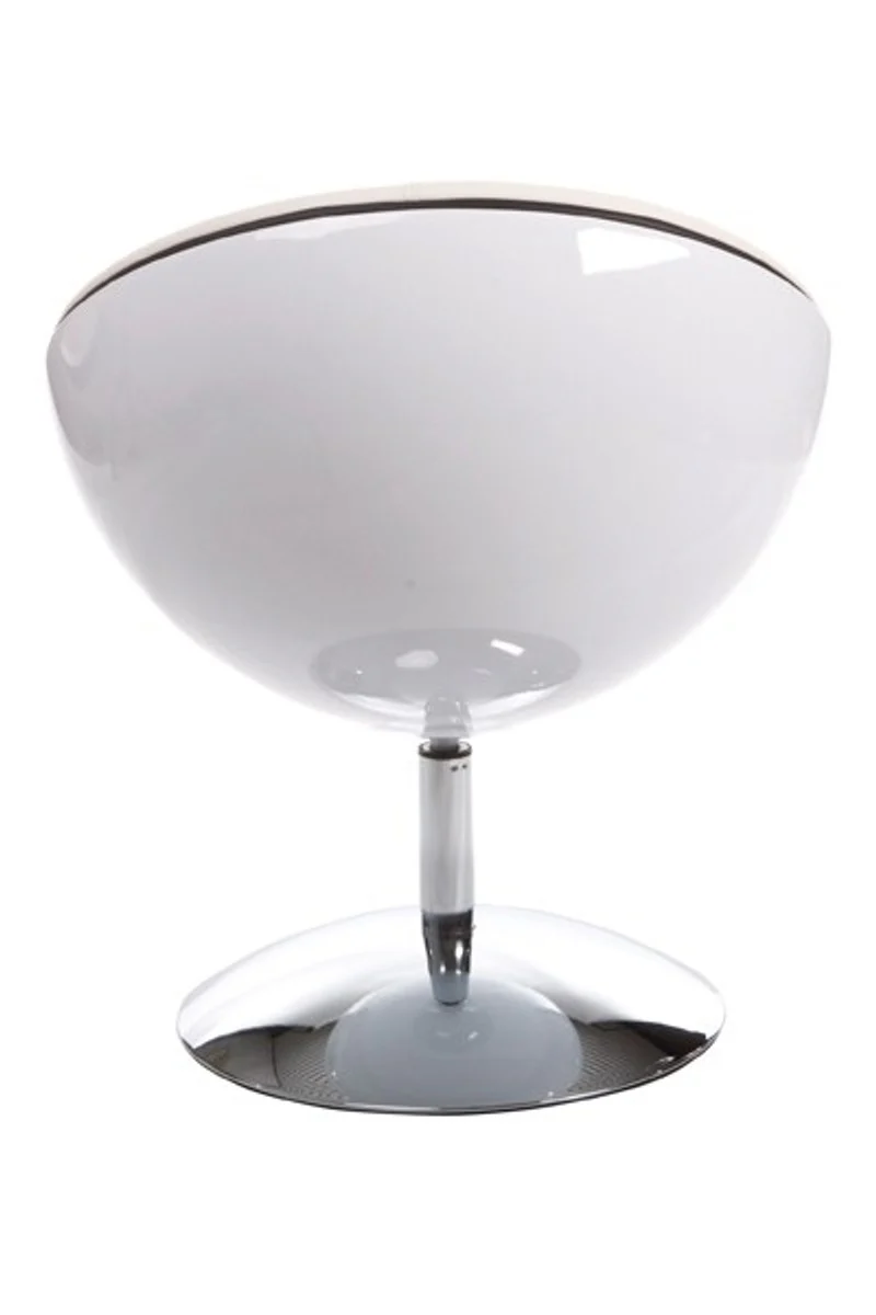 Designer swivel chair, white/high gloss white lounge chair - modern chair