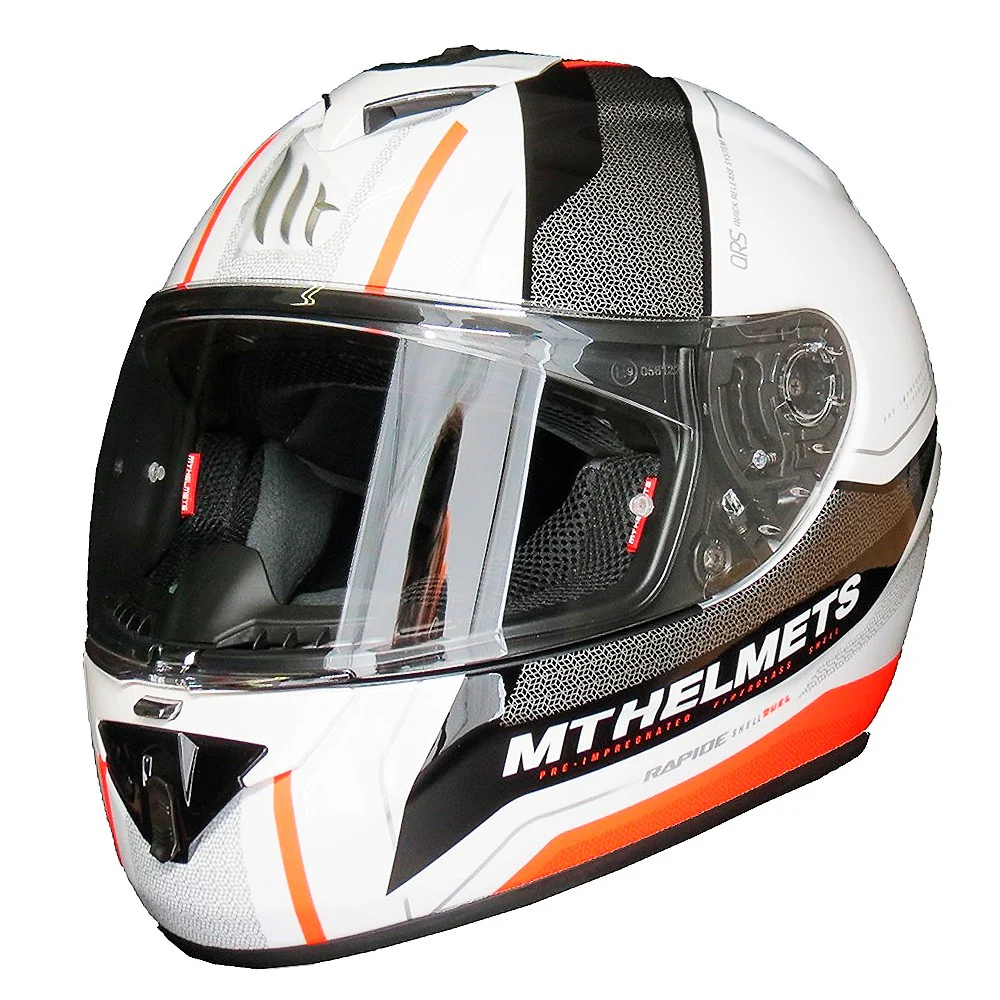 CASCO MT RAPIDE DUEL - NARANJA FLUOR