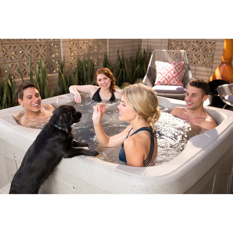 Lifesmart Spas LS100 4 - Person 13 - Jet Rechteckiger Stecker und Hot Tub spielen