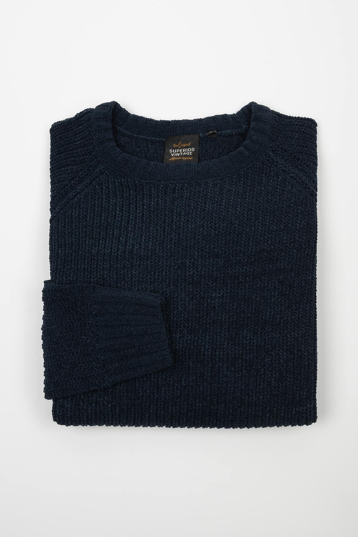 Rivera-Spain Dick gestrickter marineblauer Superior-Pullover