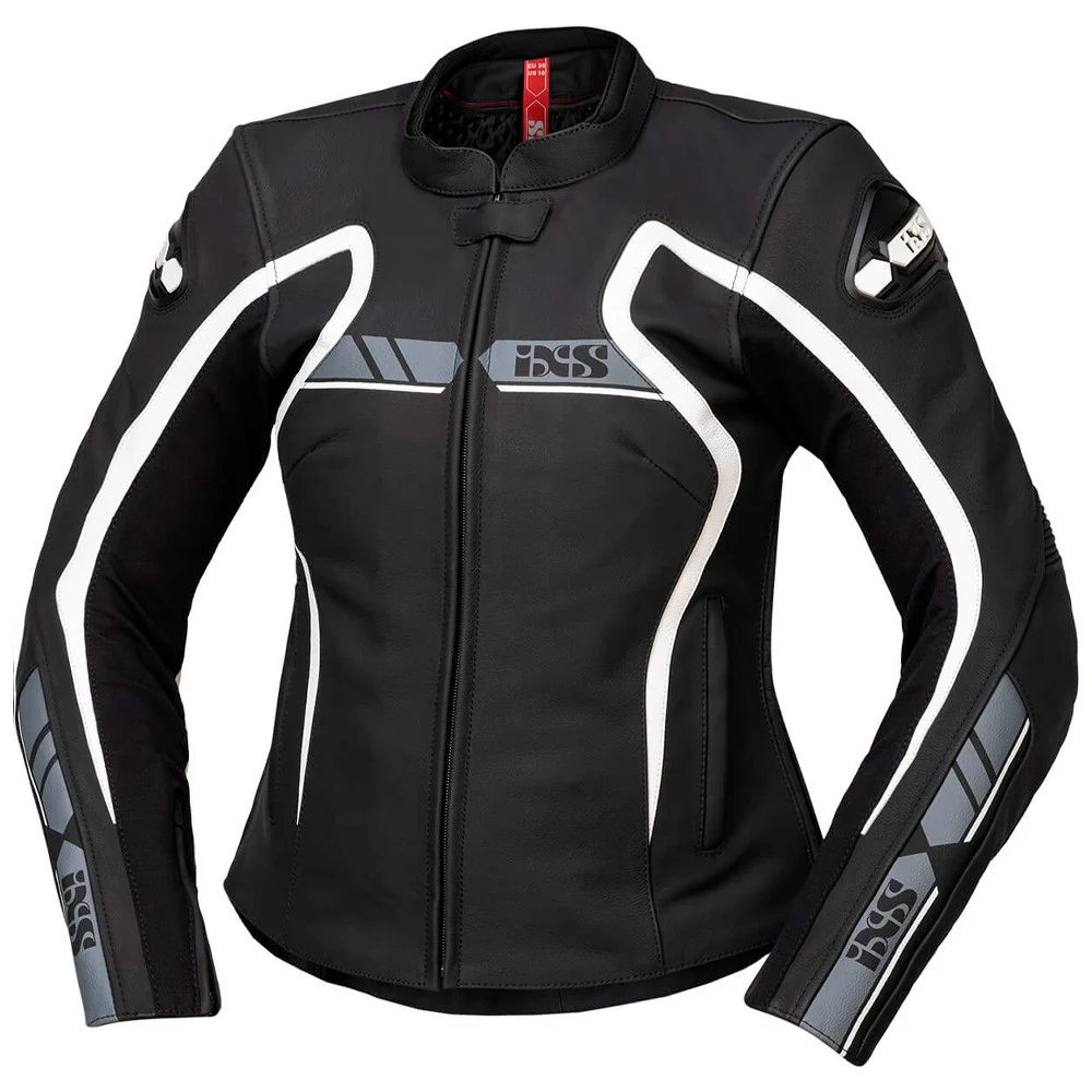 IXS LD RS-600 1.0 LADY JACKET - BLACK / GRAY / WHITE